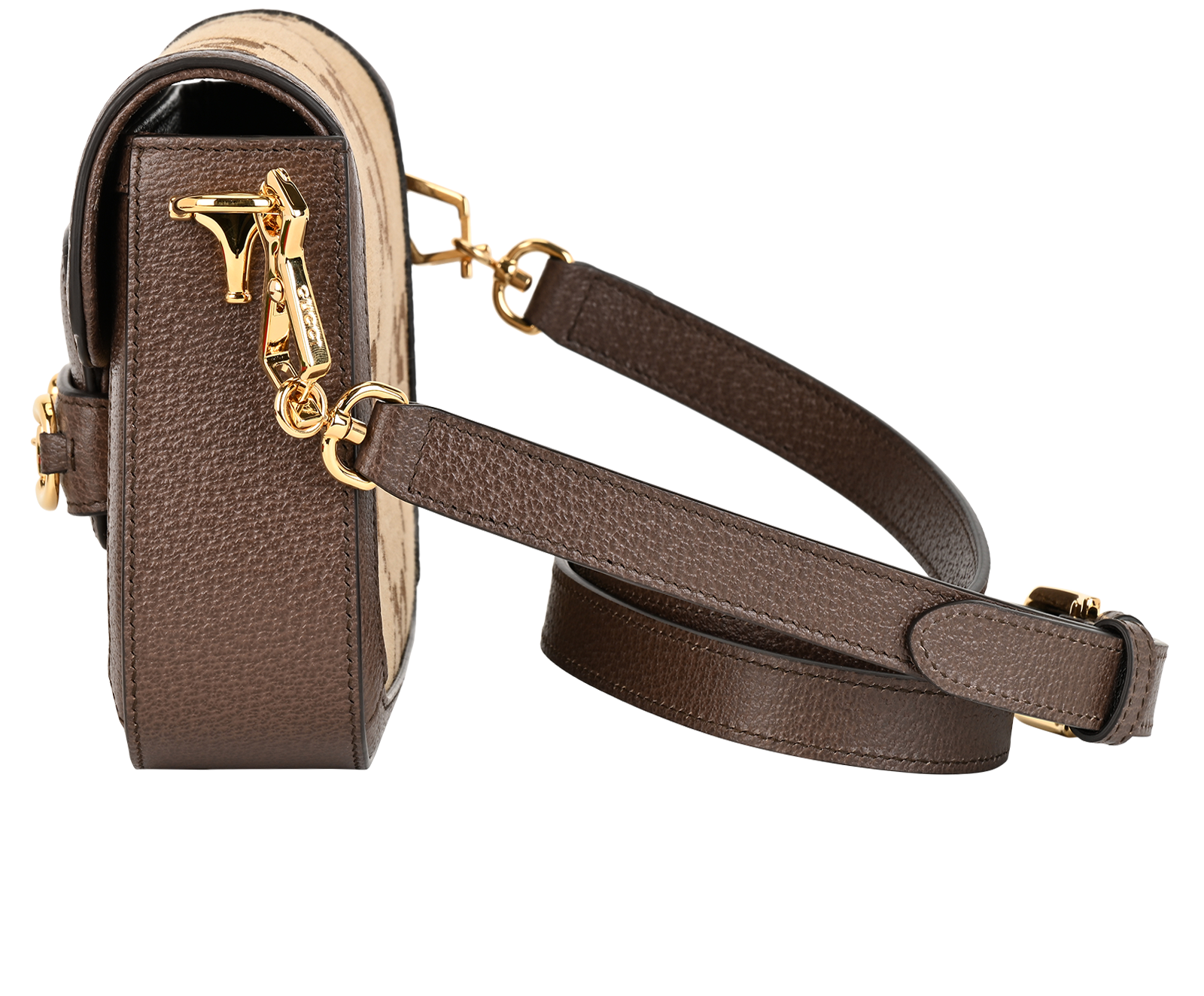 Small Horsebit 1955, &pound;1,250, Handbags, Brown, Canvas/Leather, Bottom view